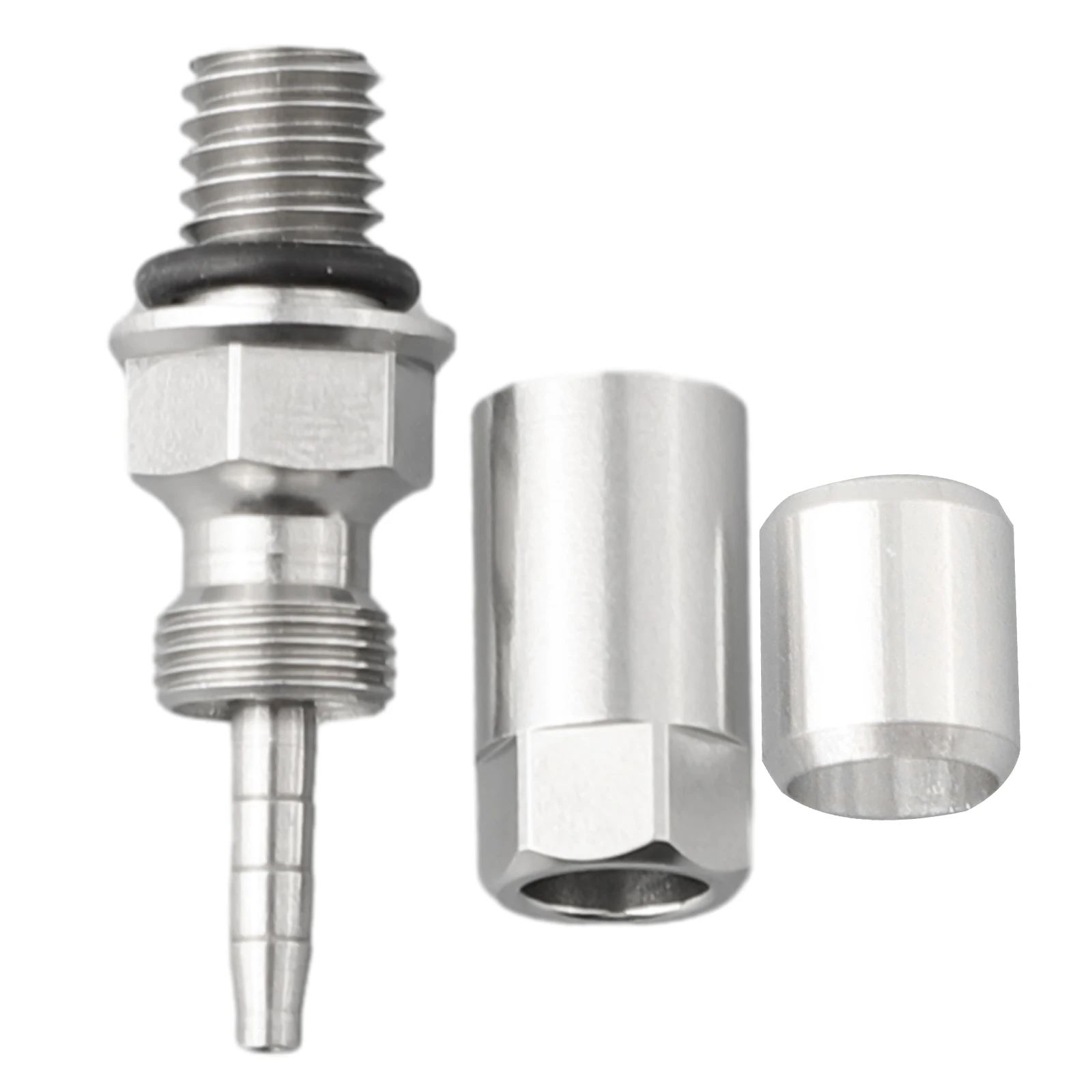 

Stylish Silver Hydraulic Hose Adapters For For For Formula Complements Your Olive Connector Insert with Elegance