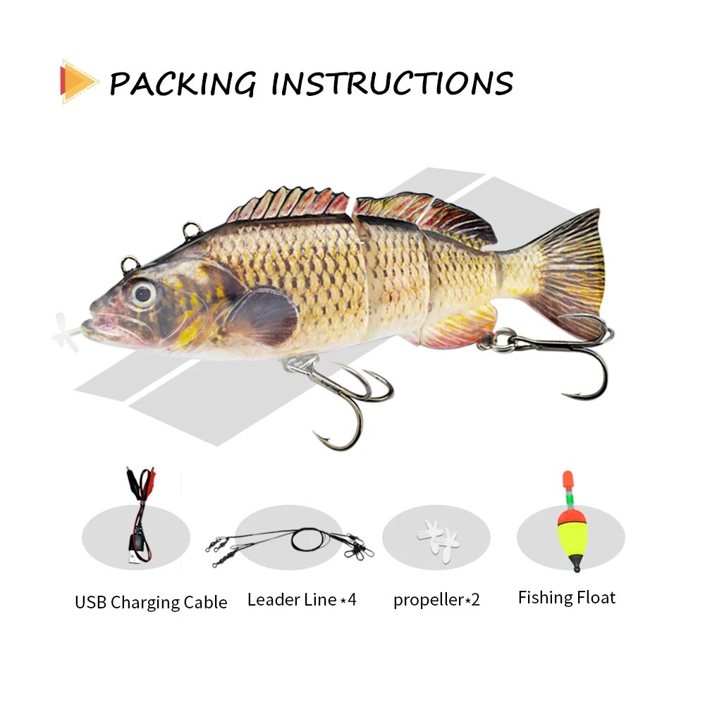 SANTUO 5er Set Angelköder - Mehrteilige Gelenkköder Für Süß- Und Salzwasser