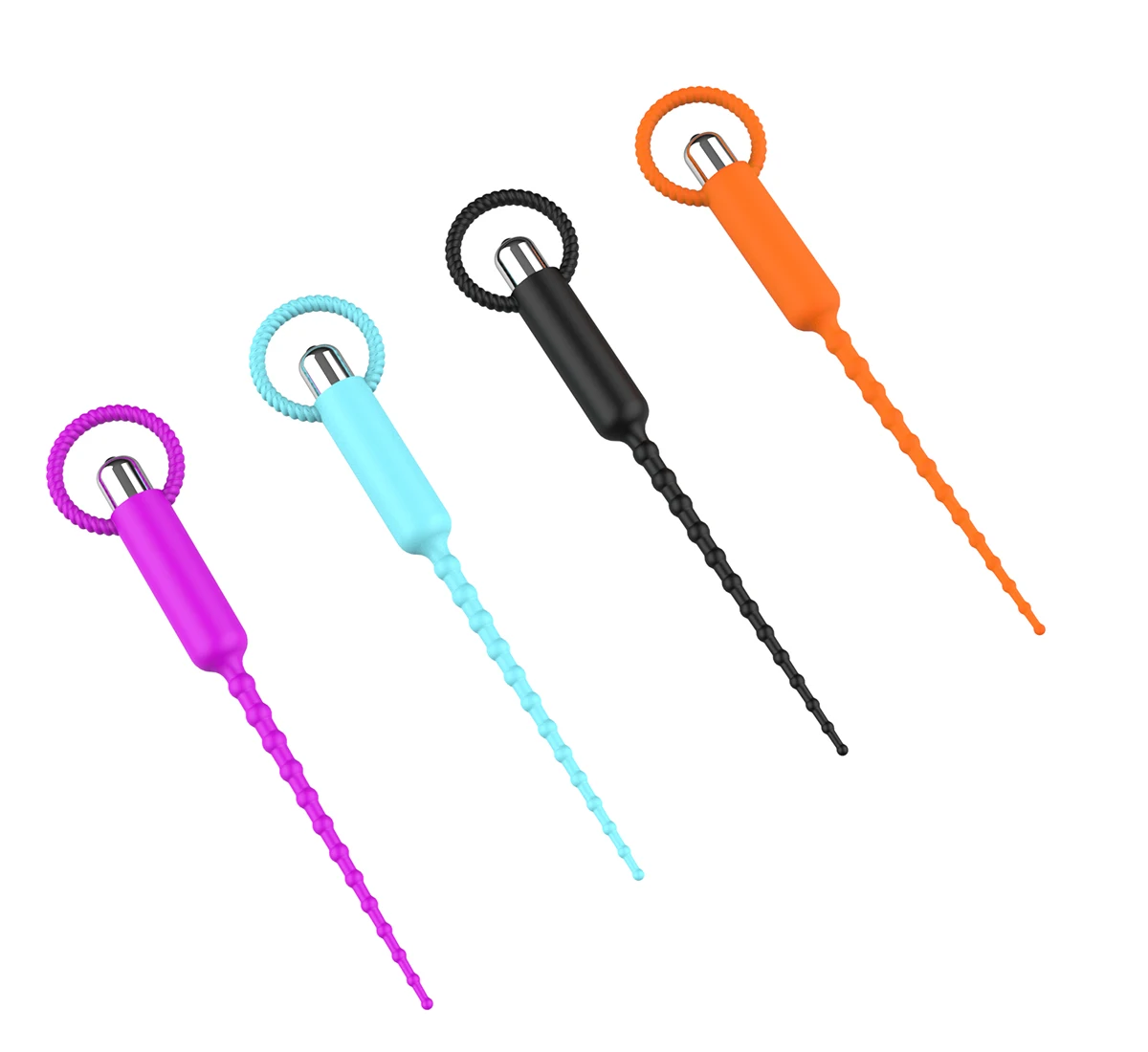 Silicone Urethral Catheter Vibrators 10 Powerful Vibration Modes Penis Plug Vibrator Urethra Dilator Vibrating Bullet