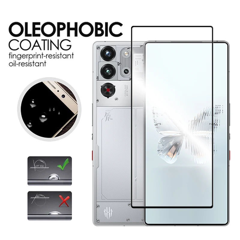 Premium 6-in-1 Tempered Glass Screen Protector, 6.85-inch Full Cover Glue, HD Clarity