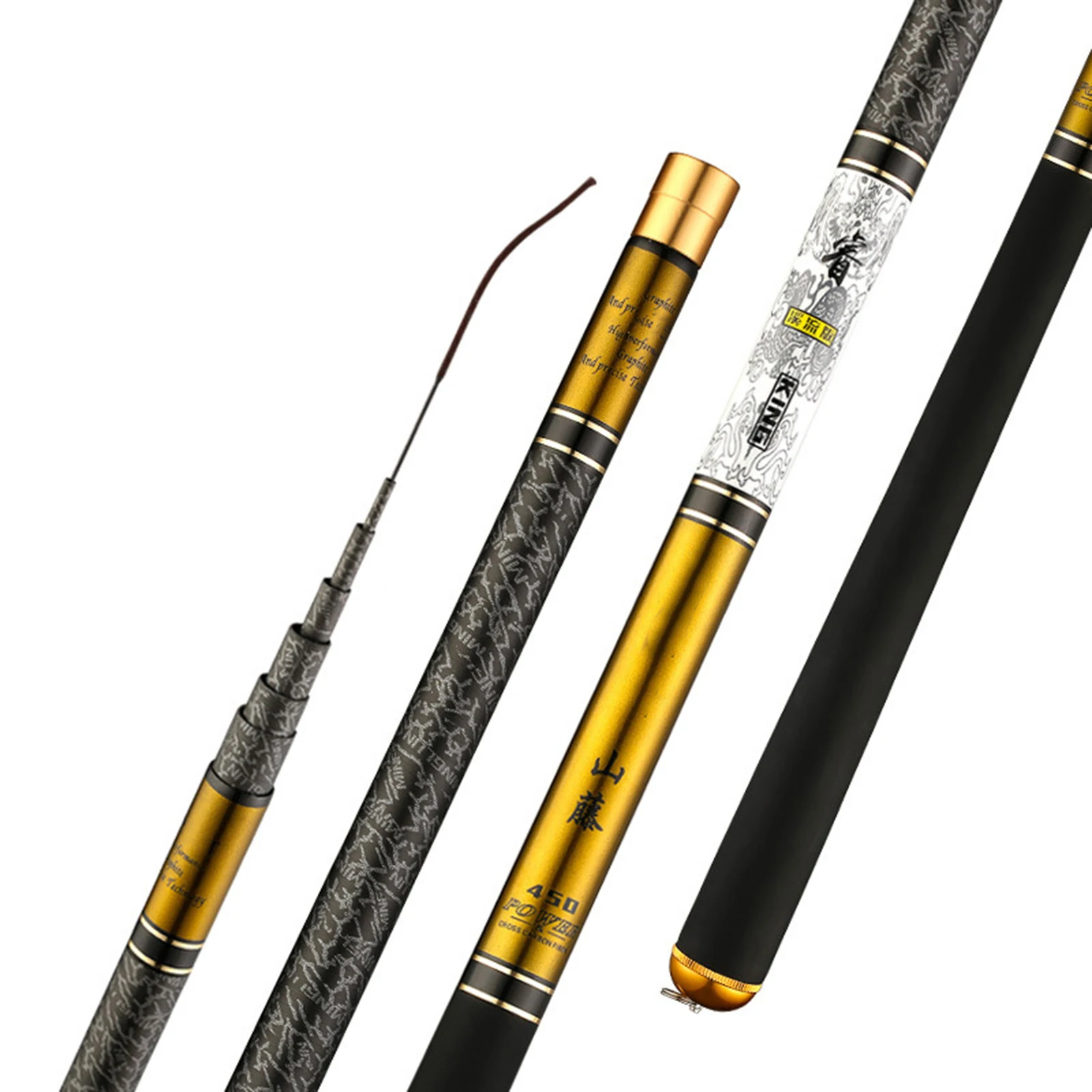 

Telescopic Fishing Pole Japanese High Carbon Fishing Rod 3.6/4.5/5.4/6.3/7.2m Short Handheld 28 Tonality Travel Sea Pole