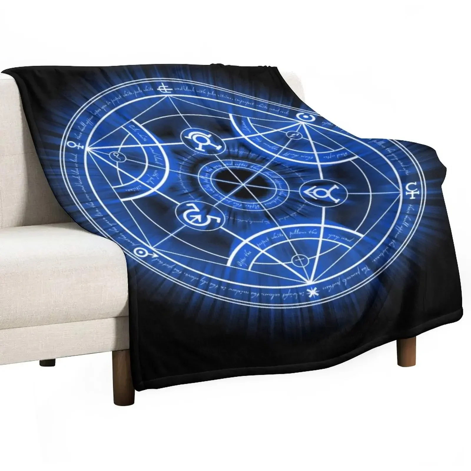 

Human Transmutation Circle Throw Blanket Thins Decorative Sofas Blankets