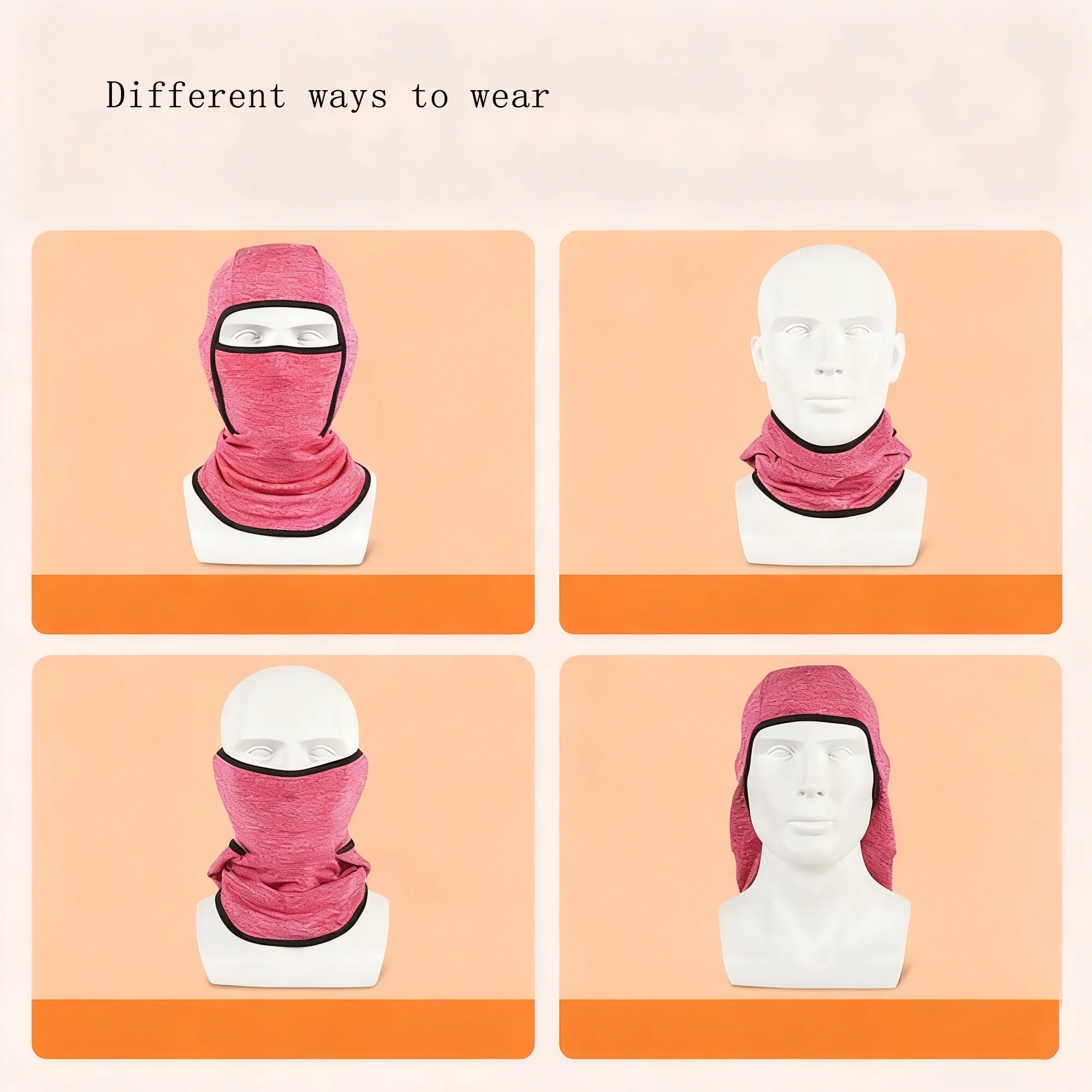 Winter Warm Kid Head Cover Windproof Ear Protection Cycling Balaclava Hat Breathable Thermal Outdoor Sport Neck Cover Face Mask