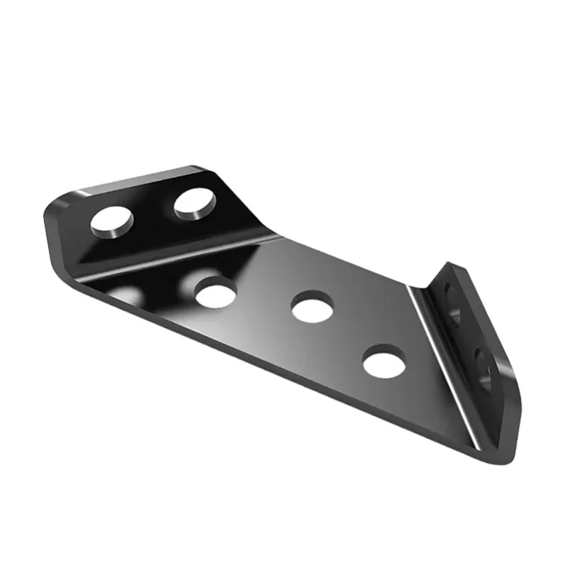 Multi-function Cold-rolled Steel Furniture Corner Bracket Connector Triangular Stabilizer for Various Places of Furniture Black