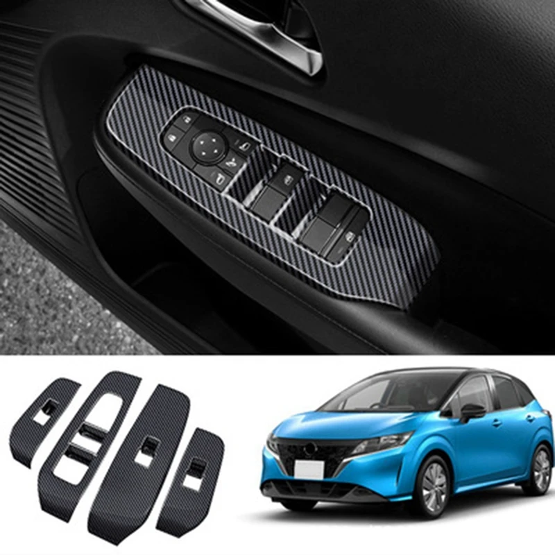 

Car Window Glass Lifter Panel Switch Window Control Lifter Panel Cover For Nissan NOTE E13 2020-2021