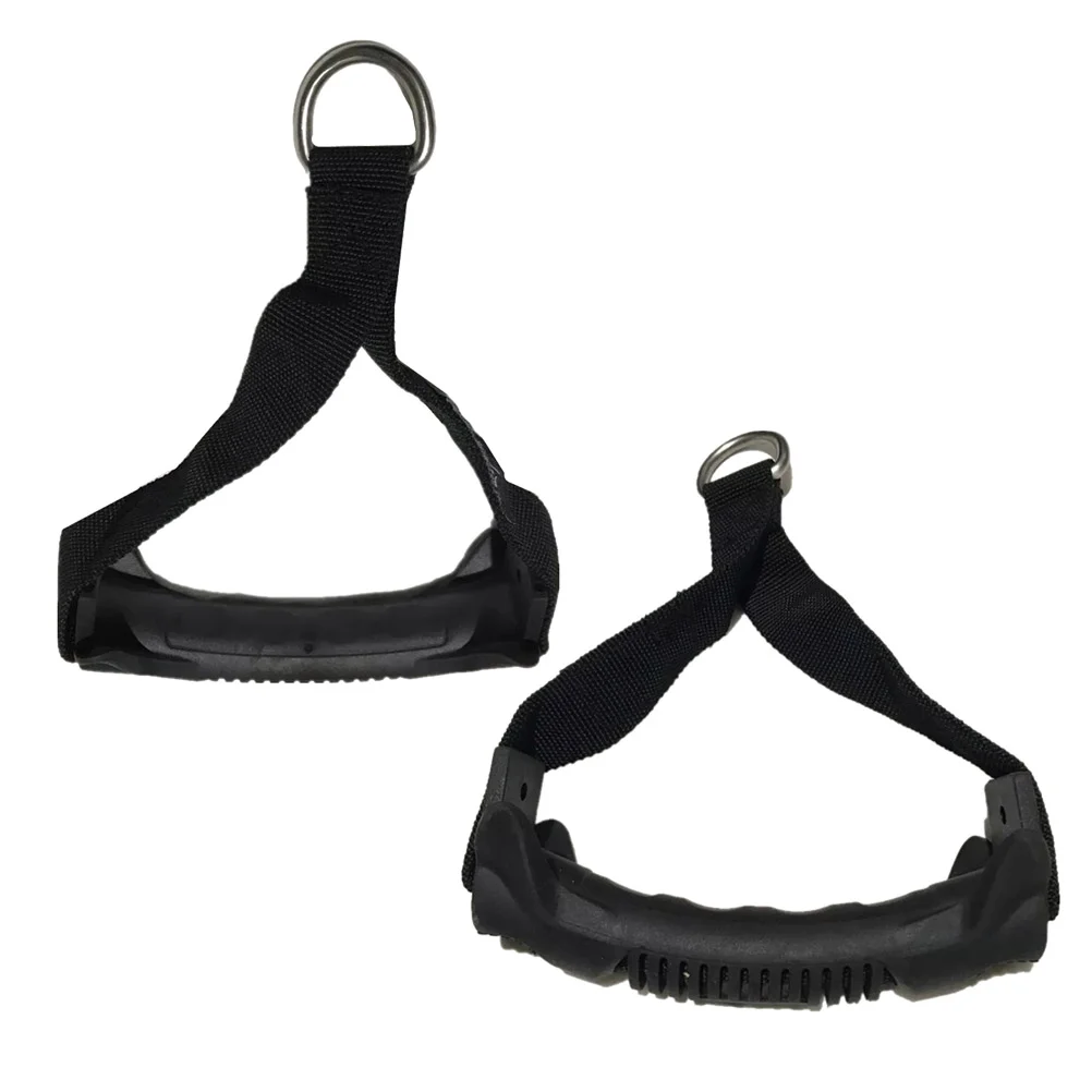 

Gym Pulley D Ring Rope Handle Resistance Band Grips Fitness Accessories Pull for Training Elastic Cable Machine Attachments