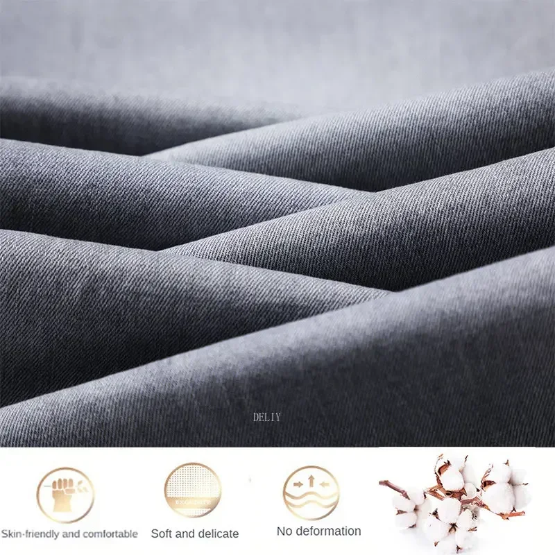 Men's Business Casual High Waist Cotton Stretch Denim Jeans men jeans mens jeans business jeans jeans trousers denim trousers