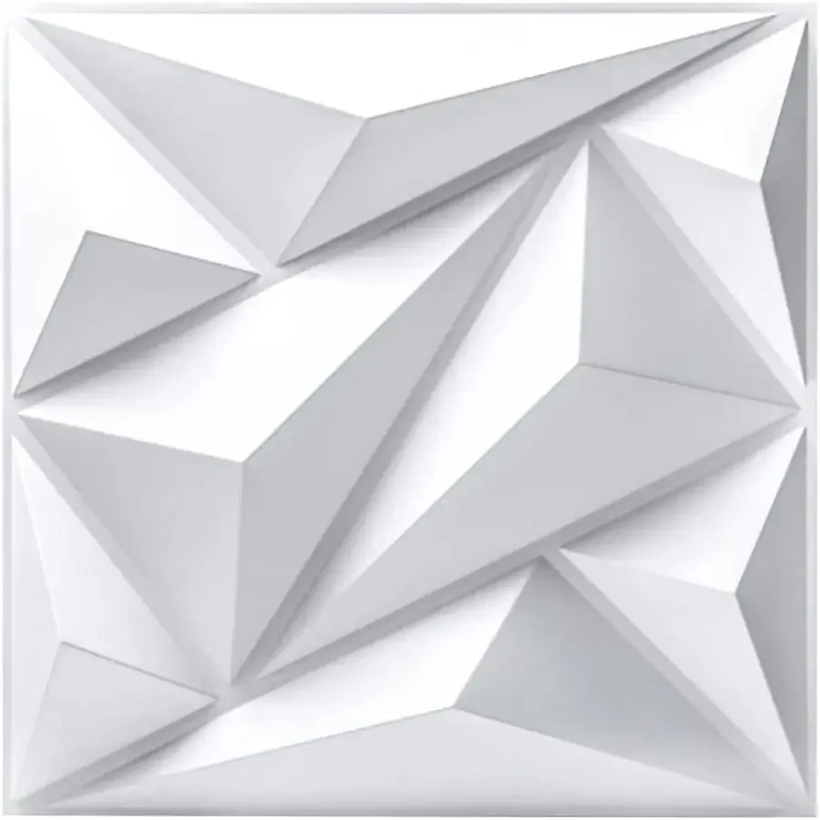

(pack of 12)Decorative 3D wall panel with diamond design, 30.48 cm x 30.48 cm