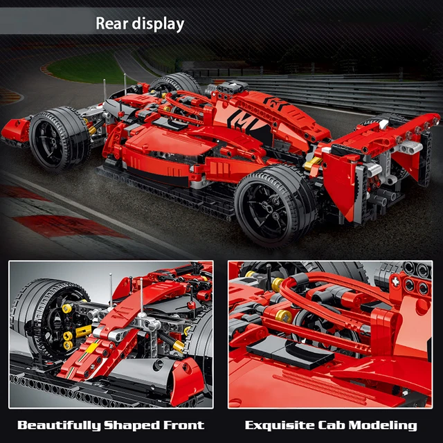 Moc-31313 F1 Formula Sports Racing Cars Building Blocks Models Compatible  With Lego High-tech 42096 Kit Bricks Toy For Boys Gift - Stacking Blocks -  AliExpress
