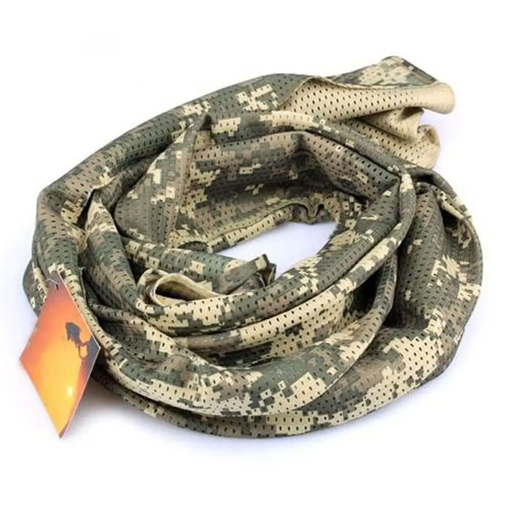 

Jungle Tactical Shawl Breathable Camping Camouflage Mesh Print Scarf Scarf Wraps Scarves Veil