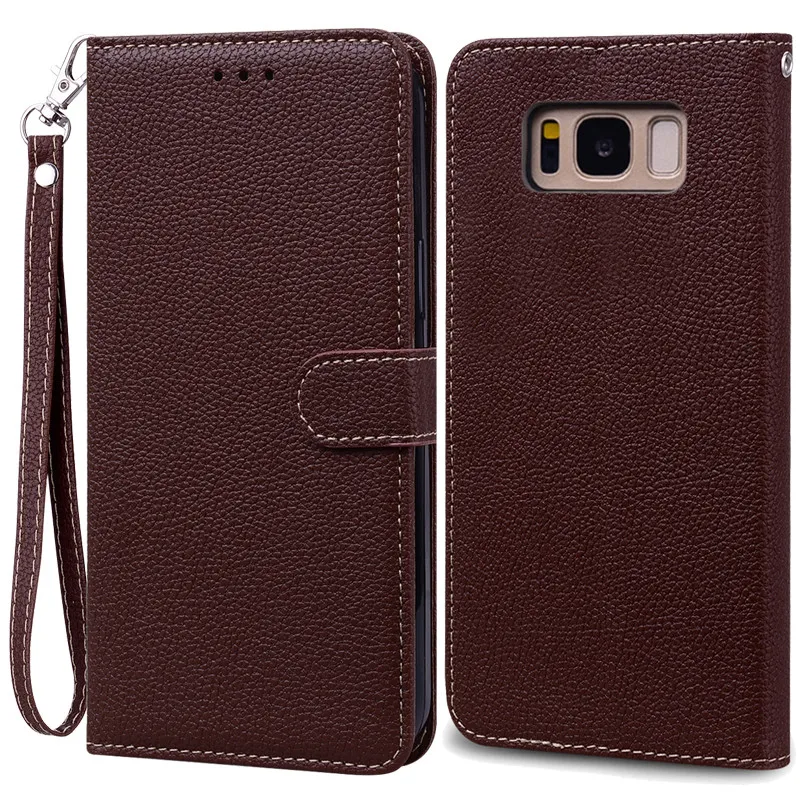 Luxurious Leather Wallet Flip Case for Samsung Galaxy S8 Plus