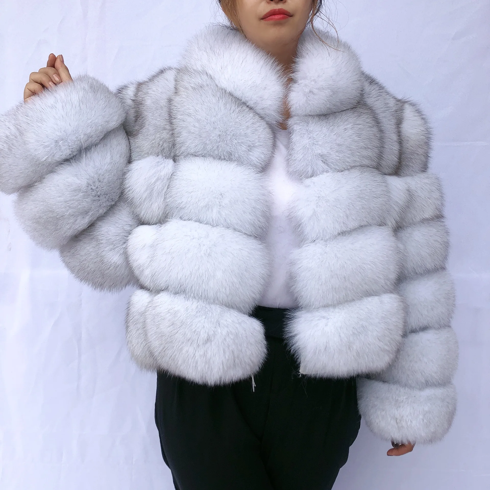 winter coat women 100% natural fox fur coat zipper turns into fox fur vest fur coat natural fur coats real fur jacket fur vest