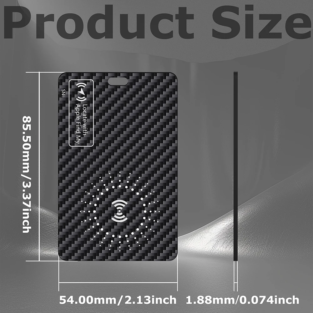 Wireless Charger Charging Tracking Card Location Wallet Tracker Card Waterproof GPS Locator Work with Apple Find My App Tracker