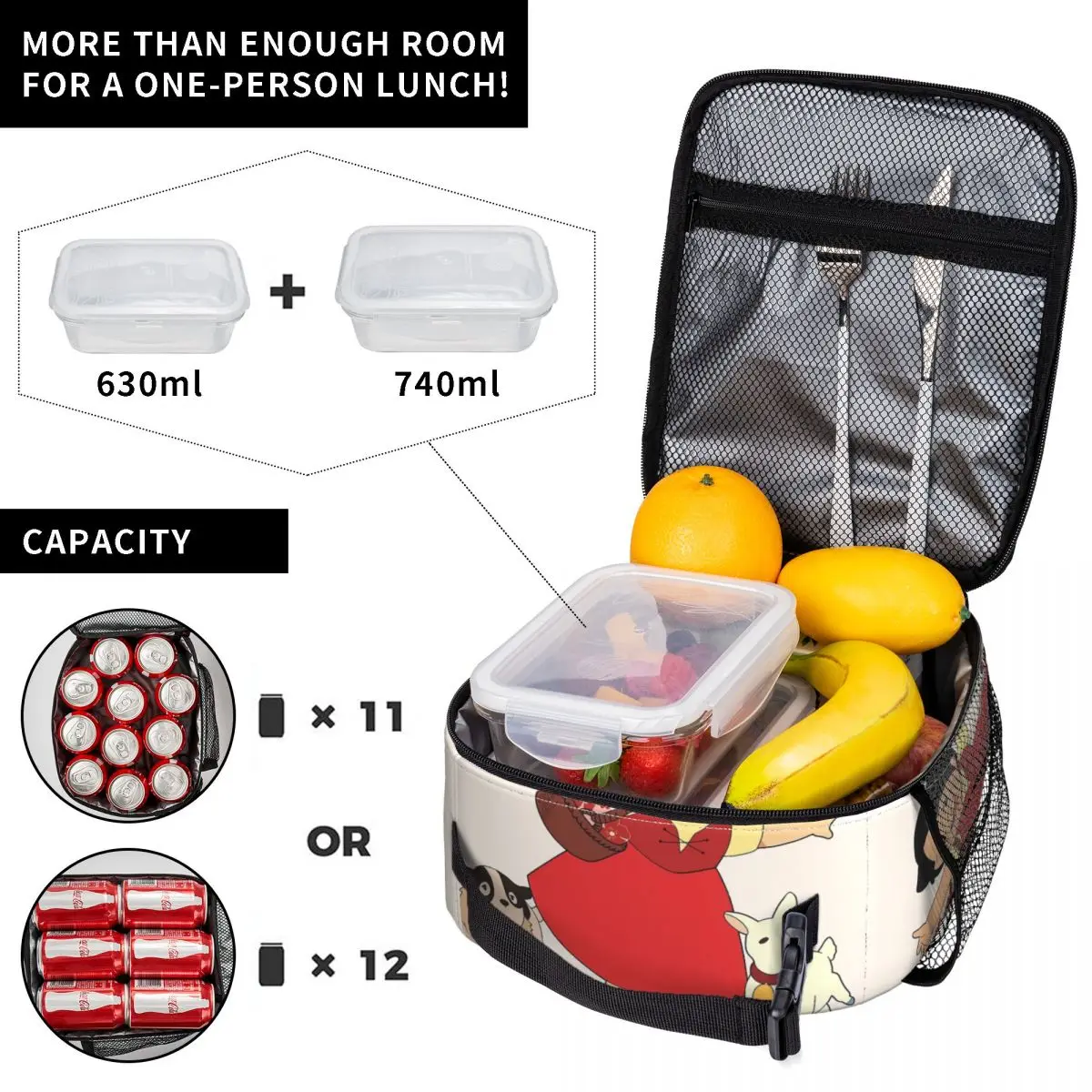 Custom Heidi The Girl From The Alps Lunch Bag Men Women Cooler Thermal Insulated Lunch Boxes for Kids School Children