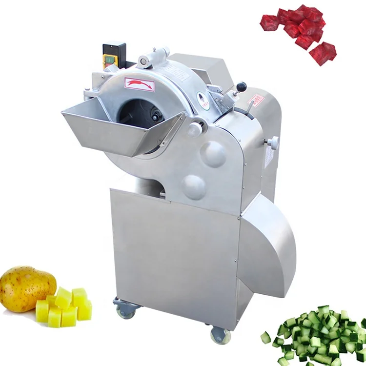 Industrial cube cutting commercial vegetable dicer carrot onion kiwi fruit apple mango vegetable dicer machine commercial dicing machine carrot potato onion diced electric vegetable jelly