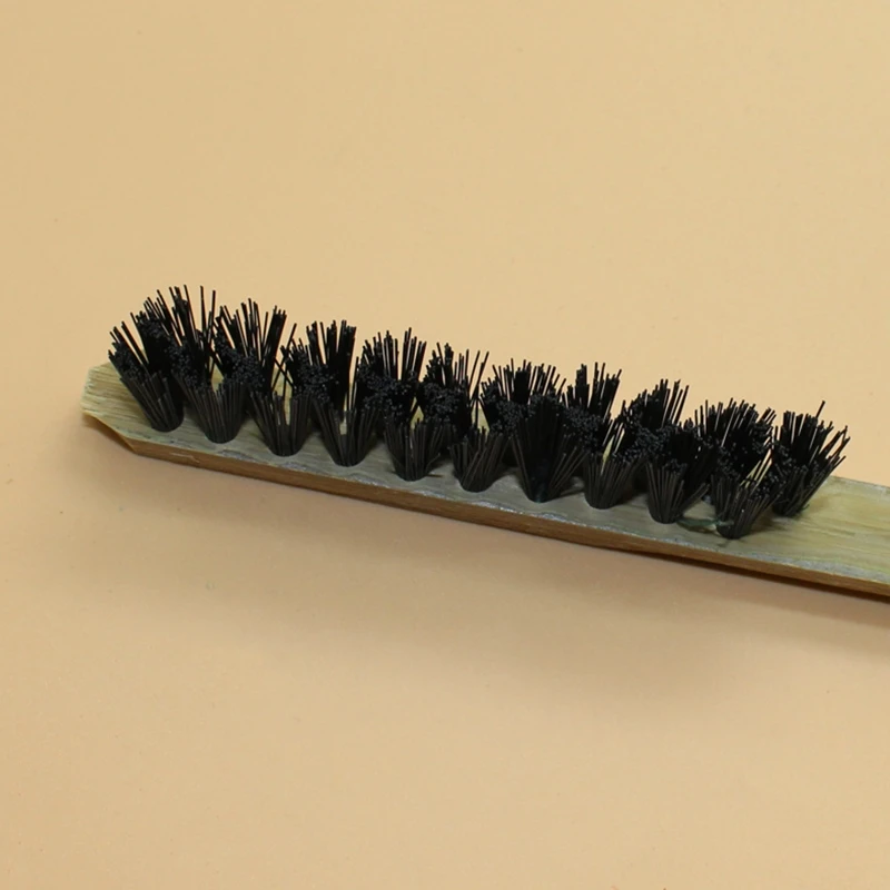 Bird Cage Cleaning Brush Bamboo Long Handle Moderate Hardness Bristles