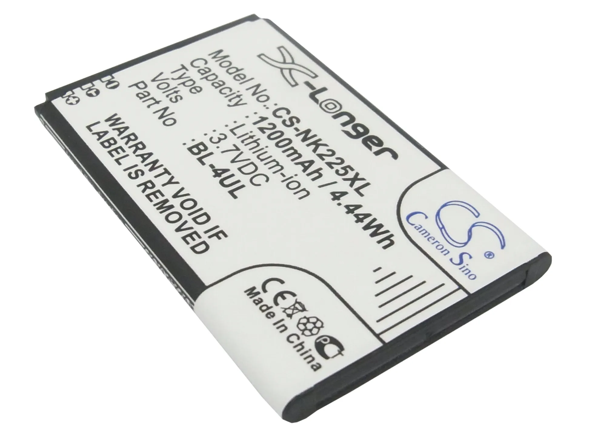CS 1200mAh / 4.44Wh battery for Nokia 3310 2017 Asha 225 New RM-1012 TA-1008 TA-1030 BL-4UL | Электроника