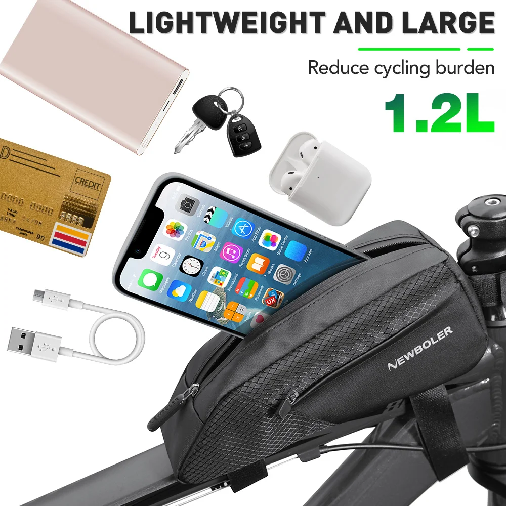 1.2L Portable Bike Frame Bag 4