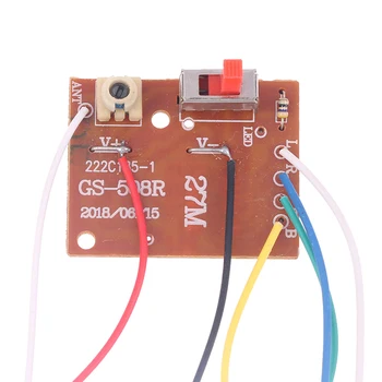 Scheda trasmettitore e ricevitore PCB circuito telecomando 4CH RC 27 MHz con sistema radio antenna per auto giocattolo