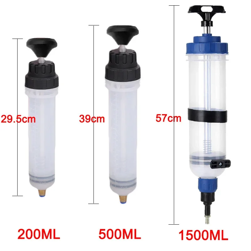 Car Oil Fluid Extractor Brake Fluid Syringe Pump Oil Change Syringe Pump Manual Suction Vacuum Fuel Transfer Hand