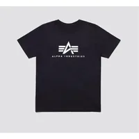 American ALPHA Α Coefficient Industrial Classic LOGO Round Neck Trendy Brand Short-sleeved Unisex Niche Breathable T-shirt 1