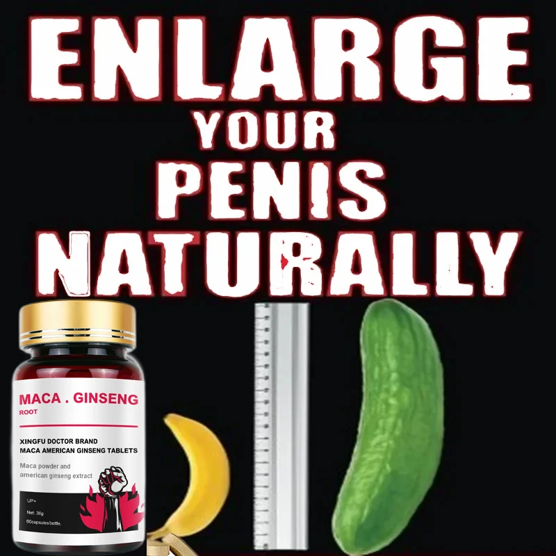 American Maca+Ginseng Capsule 60 Tablets Pure Non-GMo Supports Reproductive Health Natural Energizer