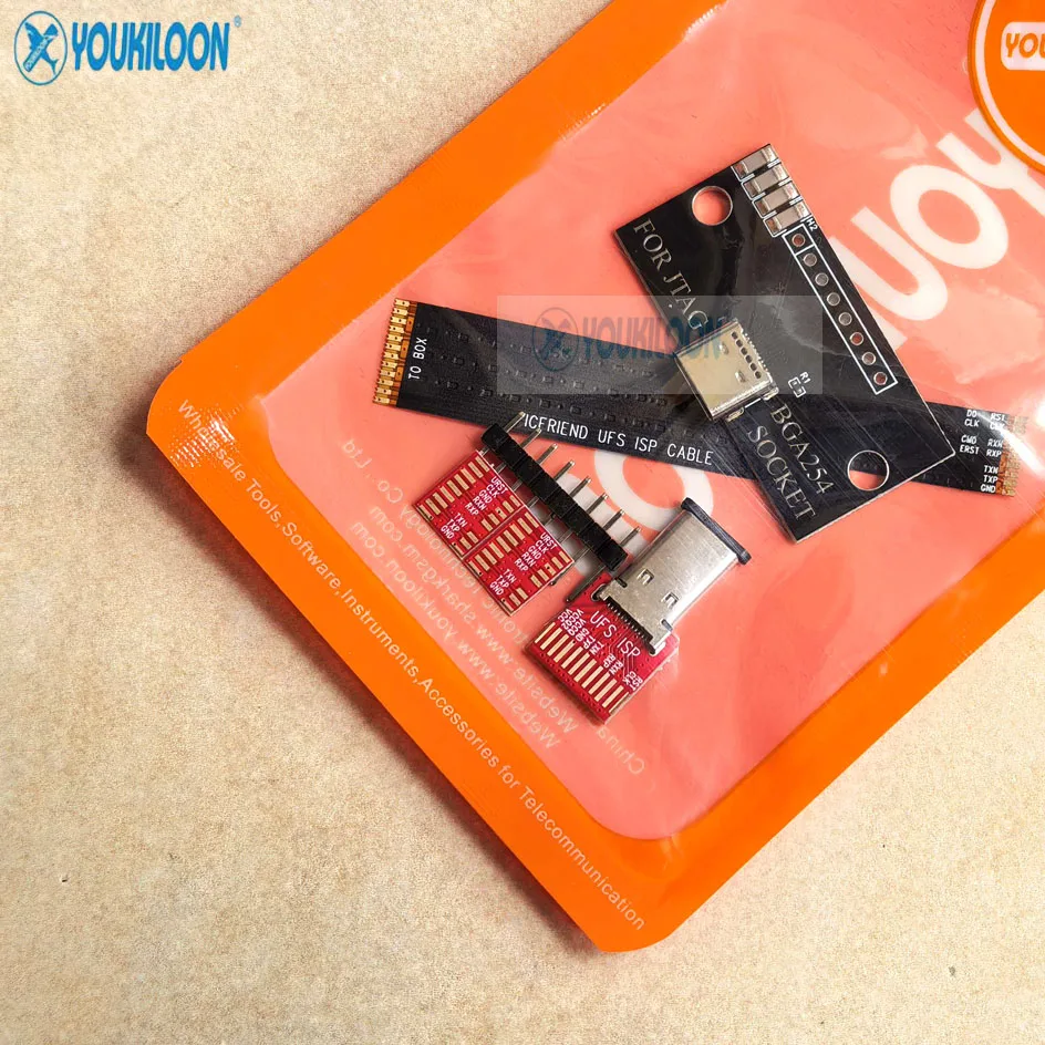 2026 NEW EASYJTAG BGA-254 ISP 어댑터 업그레이드 타입 -c, easy jtag ufs-254 소켓용