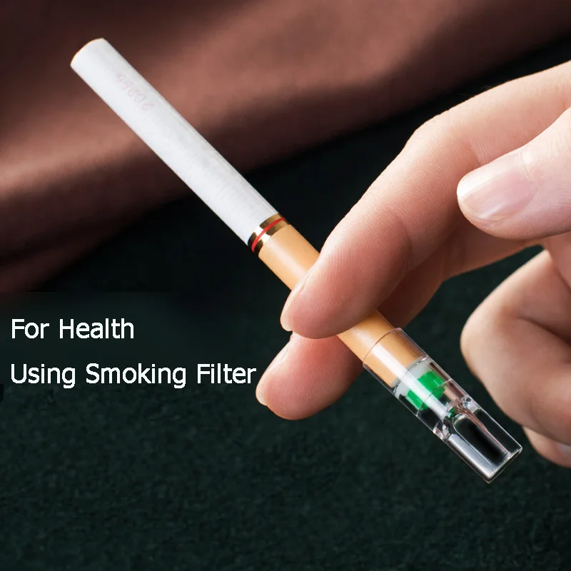 Tobacco Cigarette Filter Cleaning Holders - 100 Disposable Filtration Converters per Box