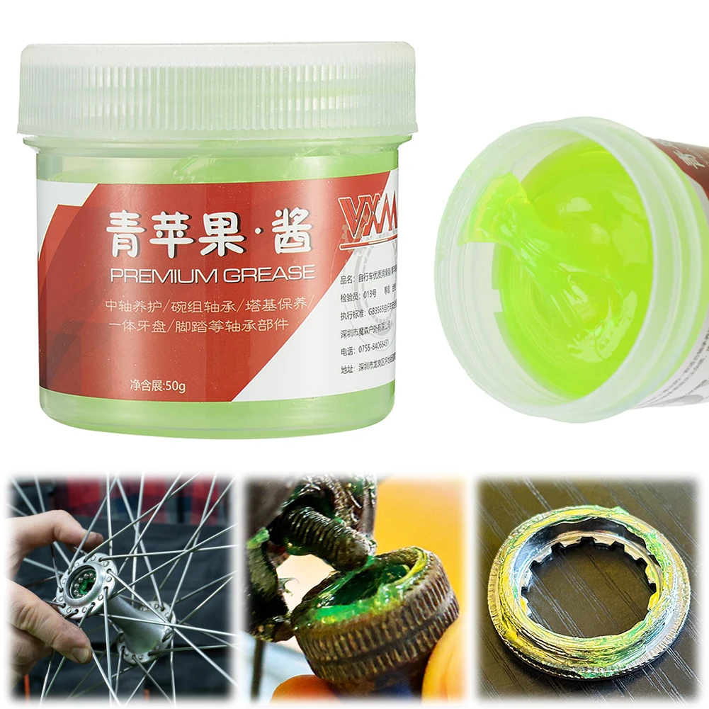 Green Applesause Bearing Grease Motor Bearing Lubricating Grease Mid-axis Pedal Maintenance Lubricant Oil for Mountain Road Bike