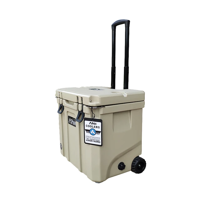 Ice Cooler Box Trolley Cooler Box 35L Camping and Fishing with Draw-bar  Camouflage Waterproof Insulated Thermal CANS PE - AliExpress