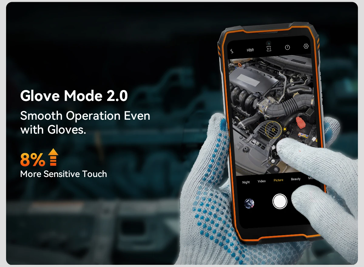 Blackview XPLORE X1 [No EU Charger] Rugged Smartphone 5G 6.78" Android 15 36GB(12+24)+256GB Dimensity 7050 10000mAh 55W NFC