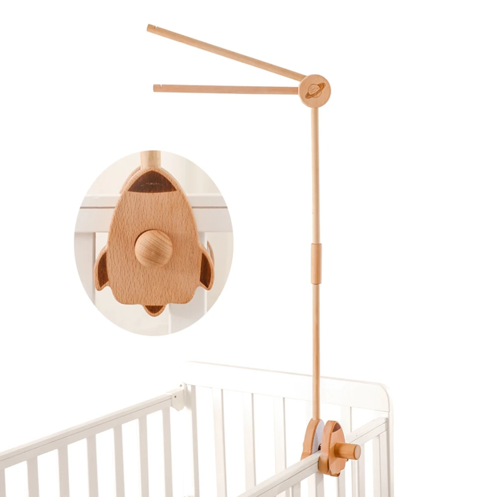 Rocket Rattles Bracket Set Infant Crib Mobile Bed Bell Bracket