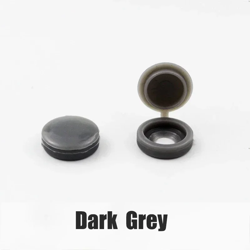 Buy 20pcs Grey Plastic Screw Cap Hinged Button Cover For Hide Flat Or Pan Head Up To 4mm Diameter Bolt Protect Fold Furniture Decorative Online In India - Foto 8