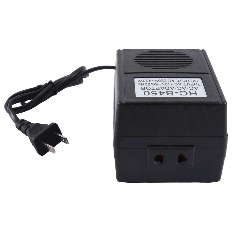 

110V To 220V 450W Power Supply Transformer Oxygen Concentrator Use Converter With Power Adapter US Plug Durable Easy Install