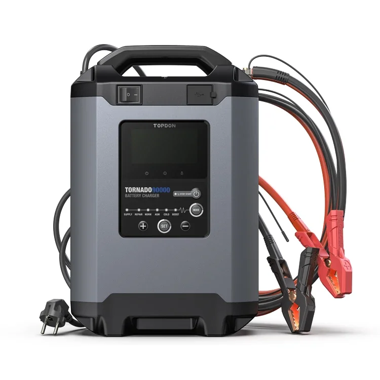 탑돈 토네이도90000 T90A 지능형 휴대용 납산 자동 스마트 12V 24V 자동차..