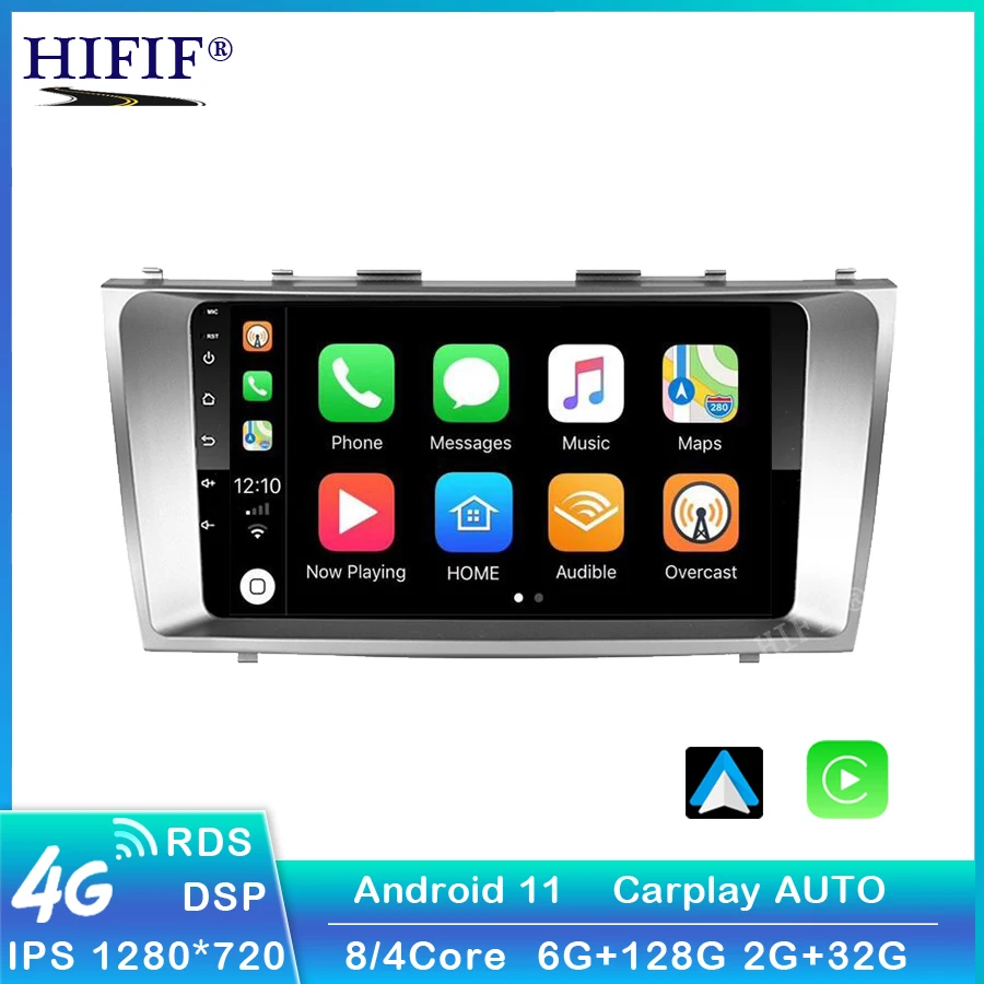 DSP Android 11 Автомобильный мультимедийный плеер 2 din автомобильное радио для toyota camry