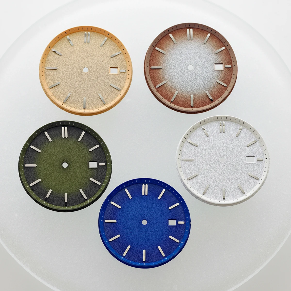 35mm Diameter Date Watch Dial - NO Luminous, Sterile Design, For Watch Crafting & Repairs