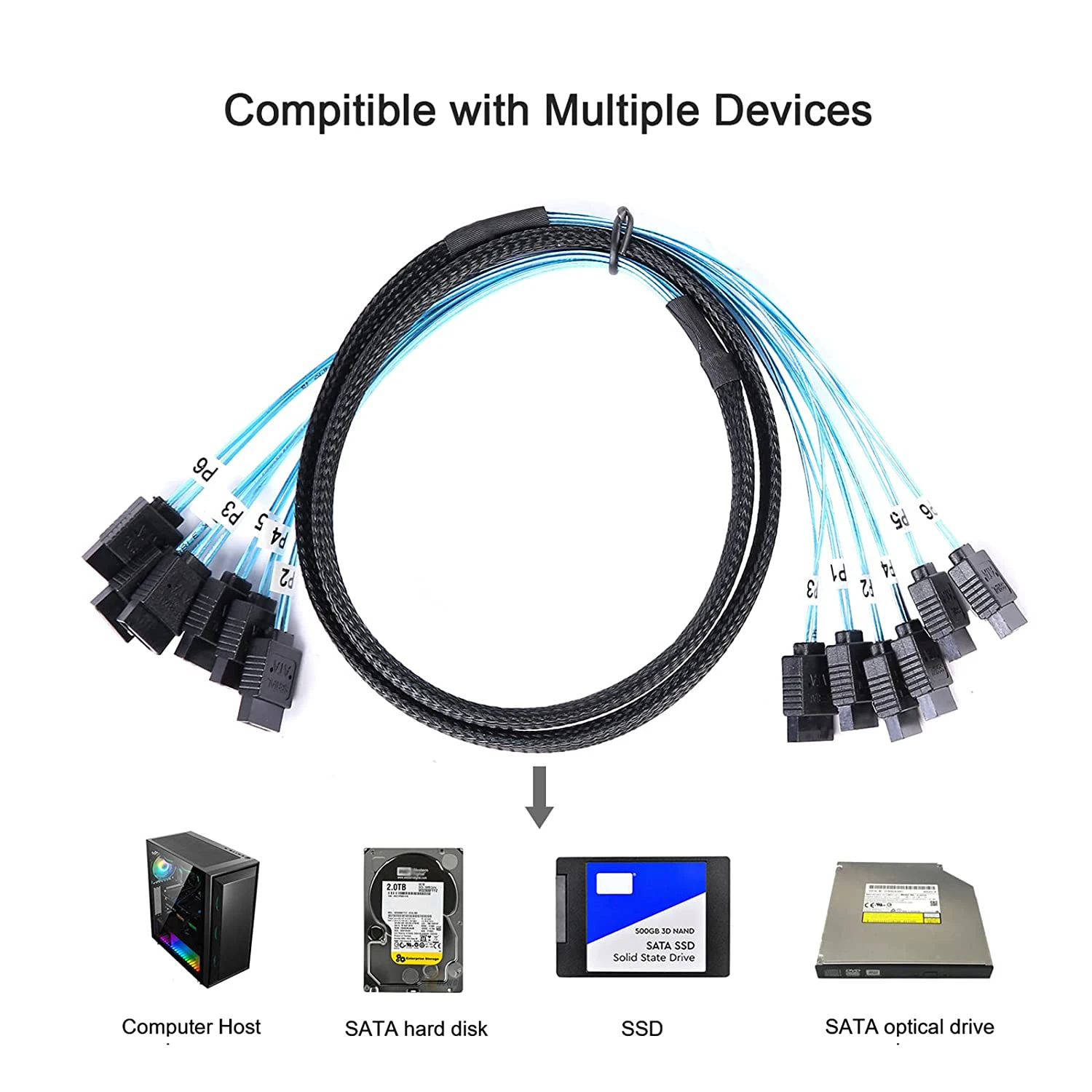 cabos e conectores de computador