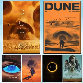 Dune Classic Movie Painting Calligrafia Canvas Poster: Decorazione da parete durevole e impermeabile senza pieghe per tutti gli spazi