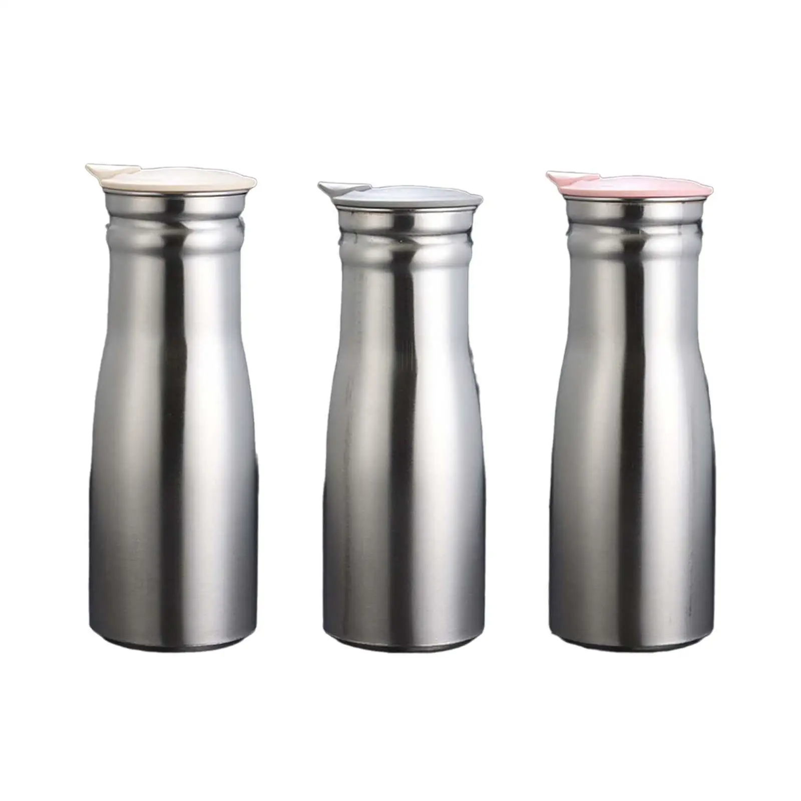 Stainless Steel Water Jug Lemonade Kettle Cold Water Tea Kettle Teapot Sealed Lid Iced Tea Pitcher Multiuse for Milk Lemonade