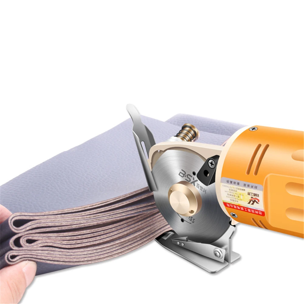 Electric Fabric Scissors 110V/220V Rotary Blade Fabric Tool Leather Fabric Electric Cutter Kit Cutting Saw Tool 3