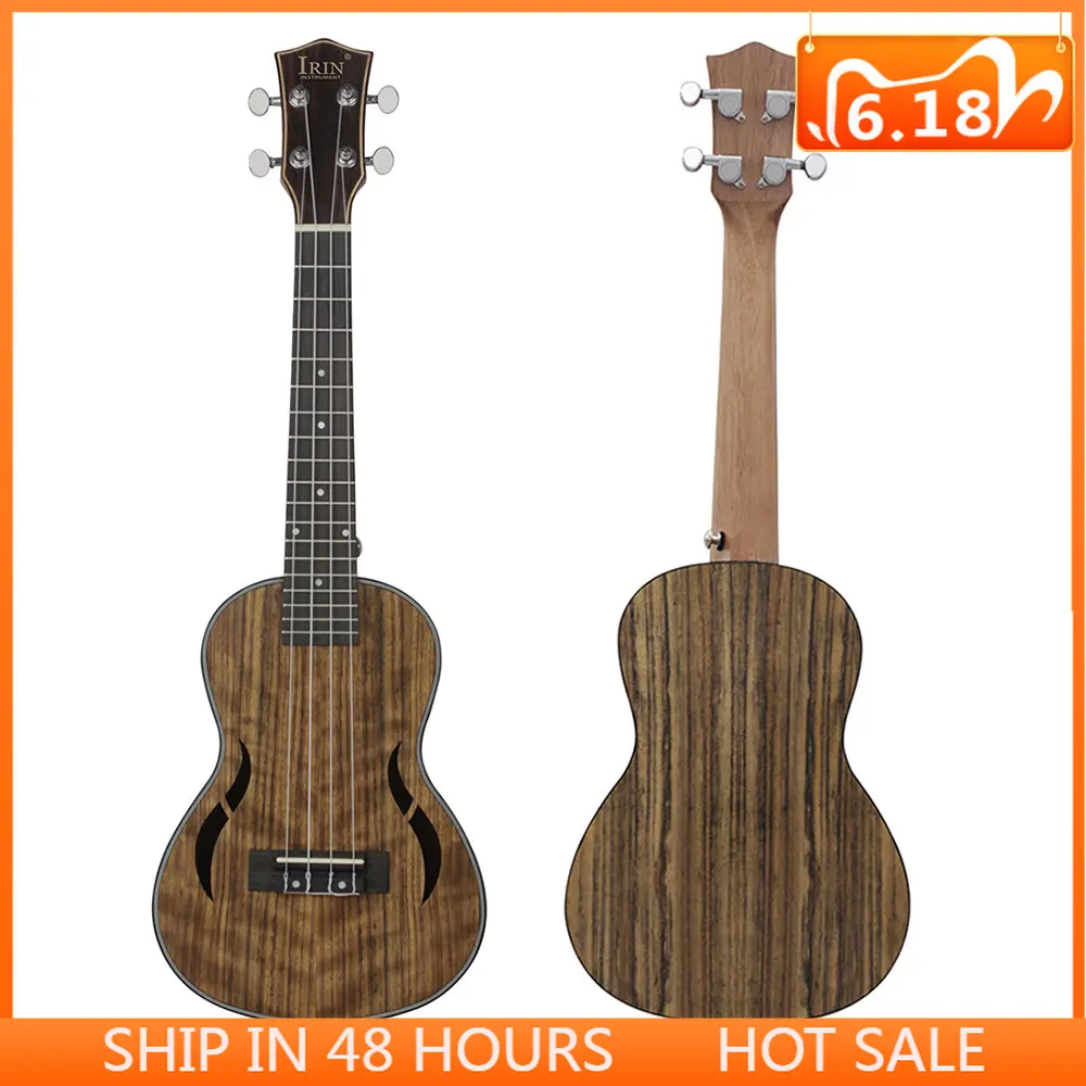 26 Inch Ukulele Walnut Soprano Ukulele 4 Strings Hawaiian Guitar Mini