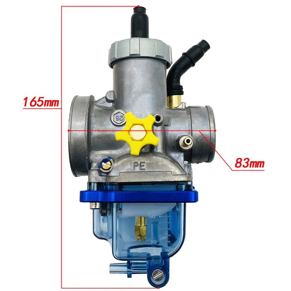 JINGKE Carburetor Suitable PE28 NSR150 28MM Beach Car 150CC-250CC 2T 4T Travel Modified Motorcycle Transparent Lower Cover