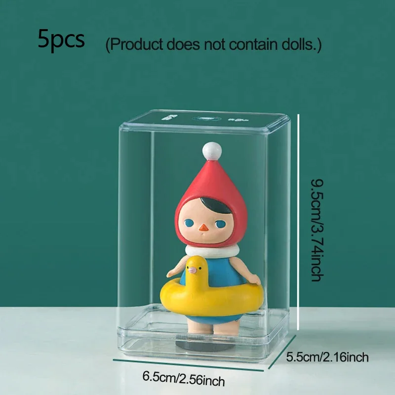 1/5/120pcs-Blind box display rack, doll storage rack,transparent storage box, suitable for toys, assembly storage display series
