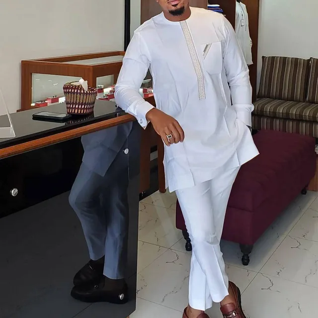 Tunji Embroidered Kaftan Outfit