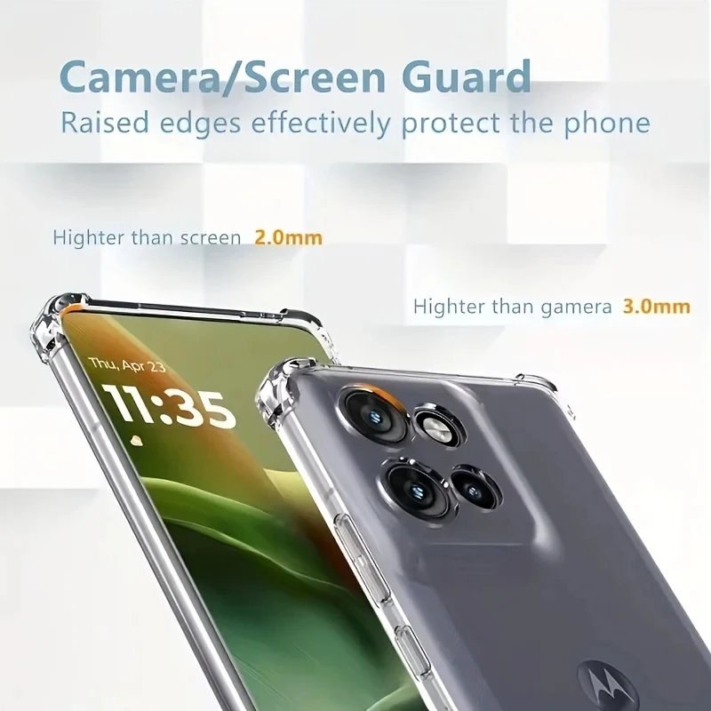 Transparent Soft Silicone Back Cover - Clear Phone Case Coque Capa
