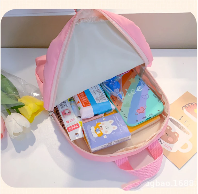 Plush 3D Unicorn Backpack for Girls Kids Children SchoolBag Cute Cartoon School Bags Kindergarten Preschool Baby Shoulder Bag 5