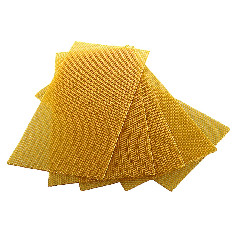 Household Honeycomb Foundation Bee Hive Wax Frames Beekeeping Equipment Sheet 13.3 X 9cm 10PCS