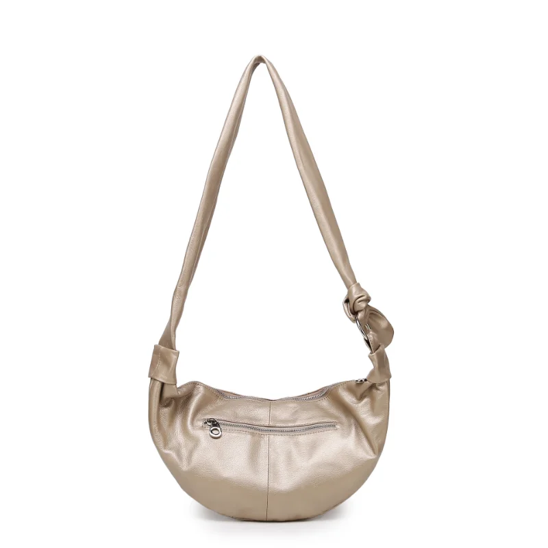 Bolso cruzado versátil de cuero de vaca para mujer, bolso de hombro informal de alta capacidad, Mensajero de lujo de alta calidad, nuevo estilo