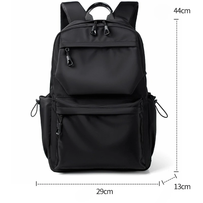 Men's Waterproof Polyester Backpack - Large Capacity Travel & School Laptop Bag 5